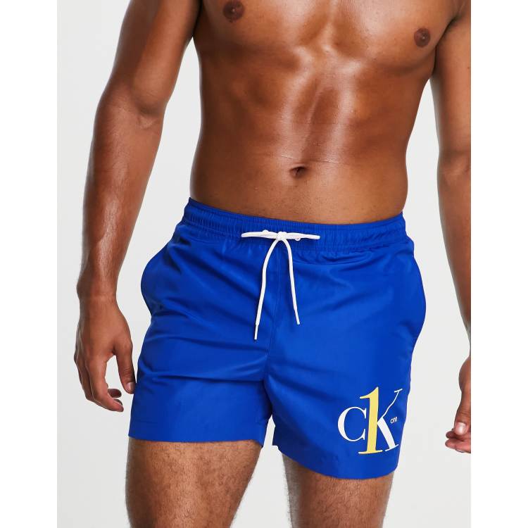 Calvin klein blue swim on sale shorts