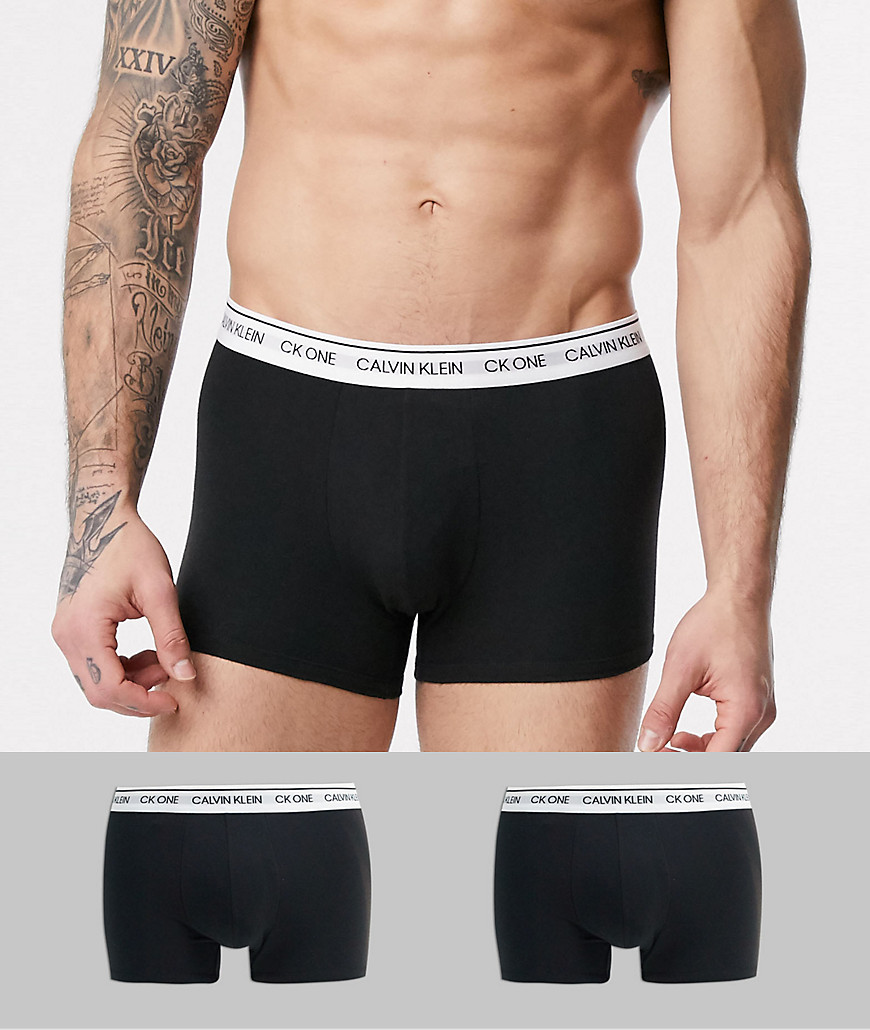 Calvin Klein - CK One - Set van 2 boxershorts in zwart