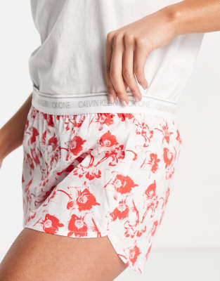 calvin klein floral shorts