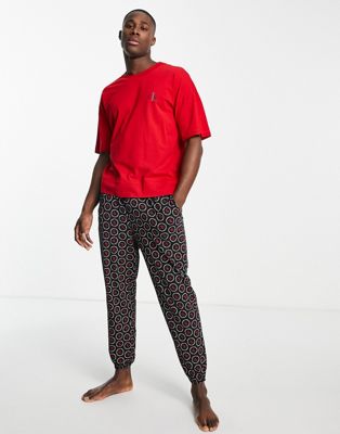 Calvin Klein CK One sleep t-shirt and pant set