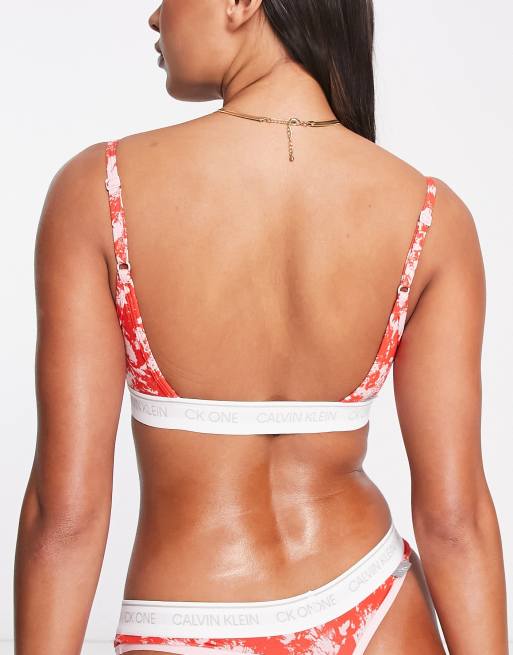 CALVIN KLEN - Women's print CK one bralette 