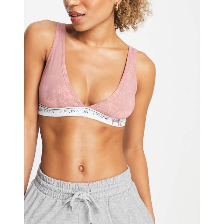 Calvin Klein Modern Pink Velvet Triangle Bra