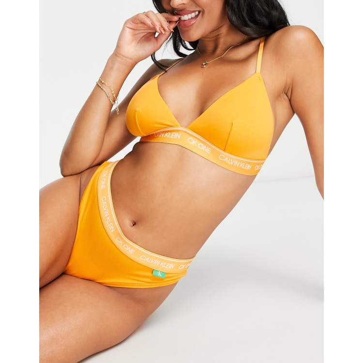 Calvin Klein Underwear UNLINED BRALETTE MATERNITY - Triangle bra - ginger  bread/orange - Zalando.de