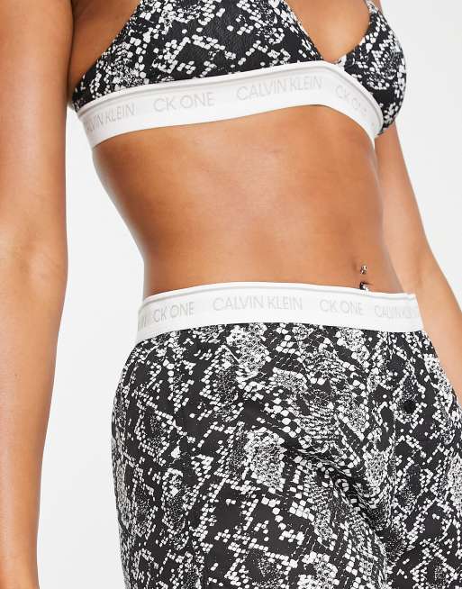 Calvin Klein CK One woven sleep short in snake print ASOS