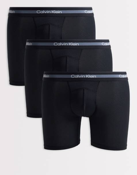 Calvin Klein Ck Performance 3 pack boxer briefs in black - view 1