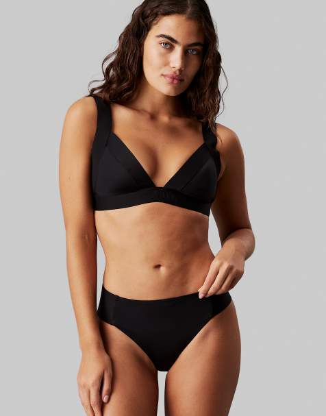 Calvin Klein - CK Refined - Haut de bikini triangle - Noir pvh - view 1
