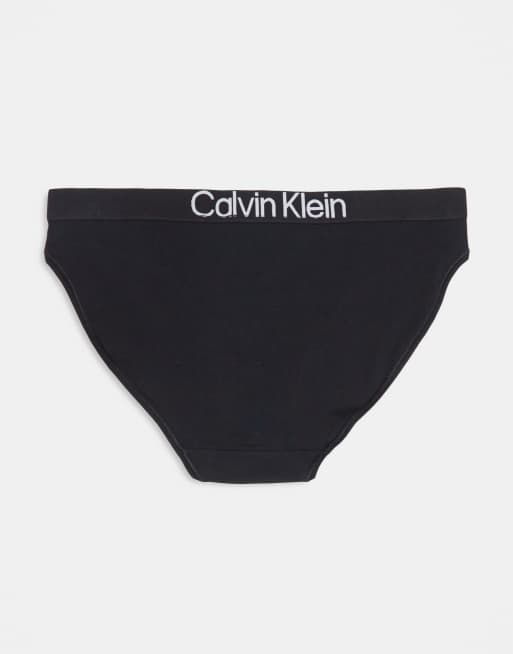 Calvin Klein - CK - Set van 5 katoenen bikinislips in zwart/grijs/wit/blauw, 3 van 3