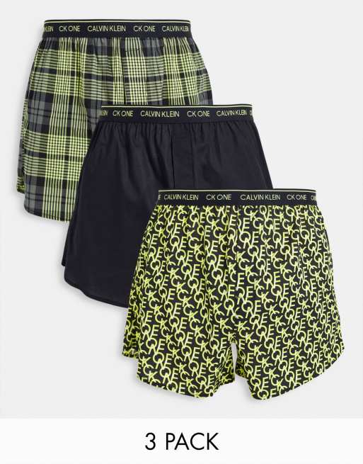 3 Pack Woven Print Boxers