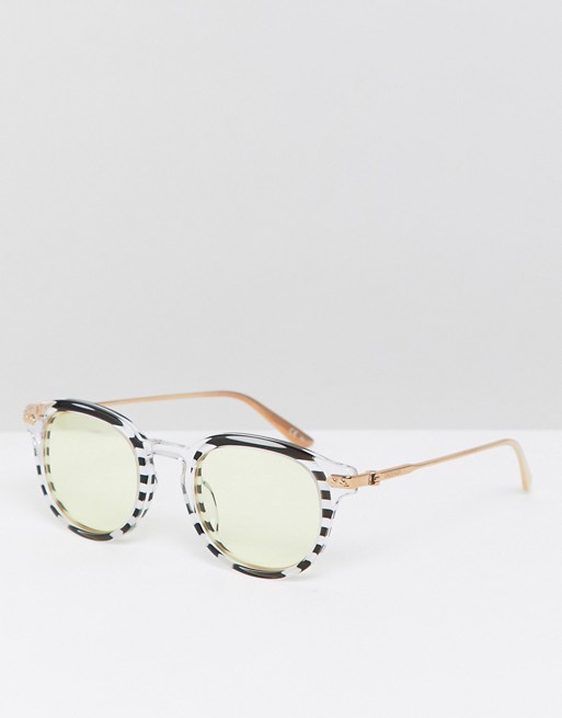 Calvin Klein CK18701S round glasses with stripe