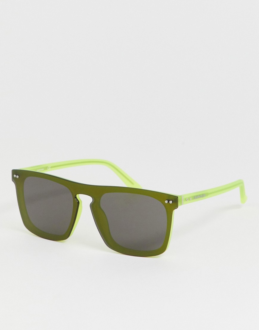 Calvin Klein – CK19501S – Fyrkantiga solglasögon-Grå