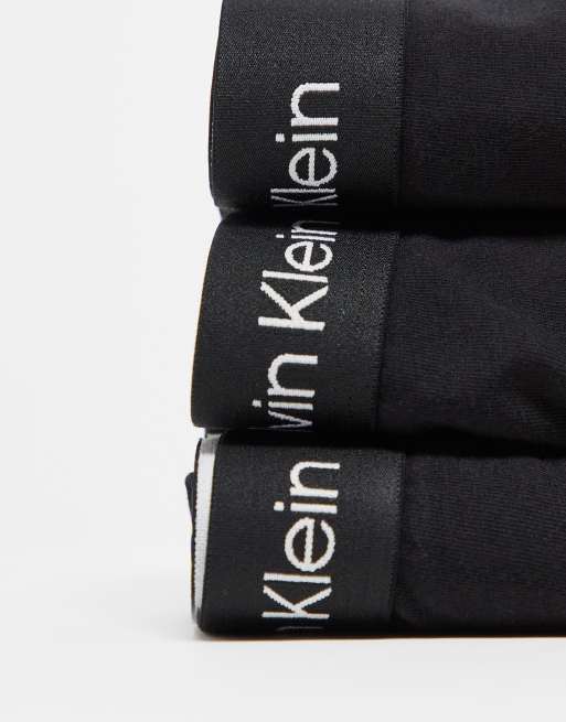 Calvin Klein - CK96 - Set van 3 katoenen boxershorts in zwart, 4 van 4