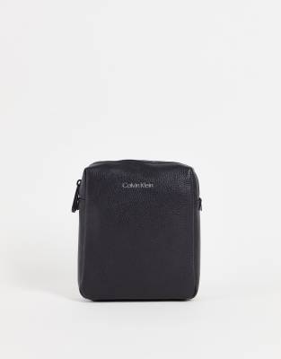 Calvin Klein Fold Over Shoulder Bag Ck Black, Crossbody Bag