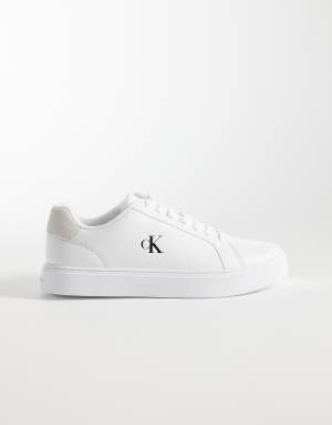 Calvin Klein classic cupsole trainers in white