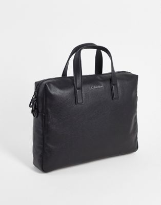 Calvin Klein classic laptop bag in black