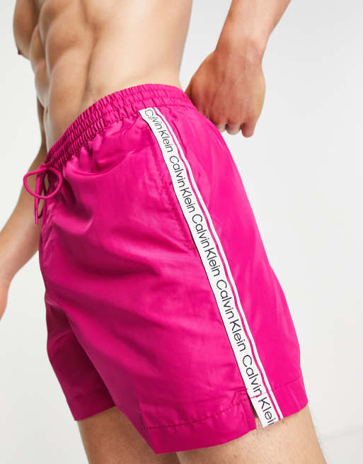 Pink calvin hot sale klein shorts