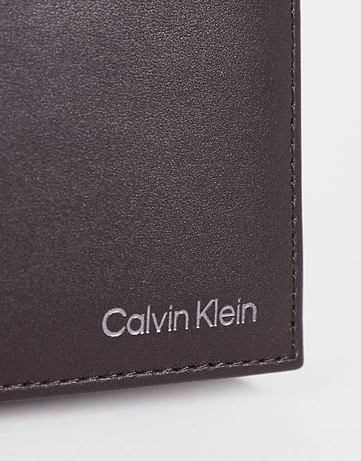 Calvin Klein classic wallet in brown | ASOS