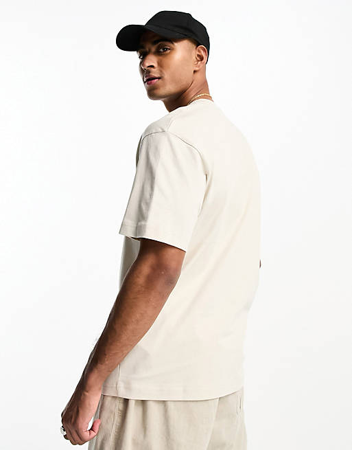 Calvin Klein comfort fit t-shirt in beige | ASOS