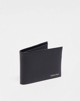 Calvin Klein concise 10cc trifold wallet in black