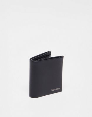 Calvin Klein concise trifold wallet in black