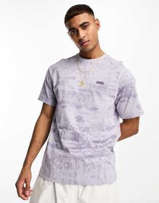 Calvin Klein Concrete Print T-shirt In Animal Print