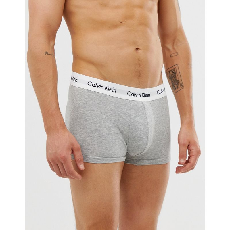  nBBHG Calvin Klein - Confezione da 3 boxer aderenti elasticizzati a vita bassa in cotone