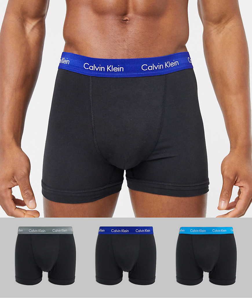 Calvin Klein - Confezione da 3 boxer aderenti in cotone elasticizzato - In esclusiva su ASOS-Multicolore