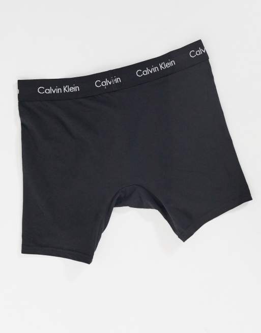 Calvin Klein - Confezione da 3 slip stile boxer aderenti multicolore con logo in vita, 2 di 4