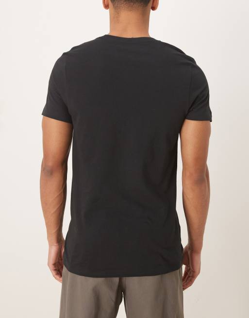 Calvin Klein - Confezione da 3 T-shirt a maniche corte color nero/grigio/rosso, 4 di 5