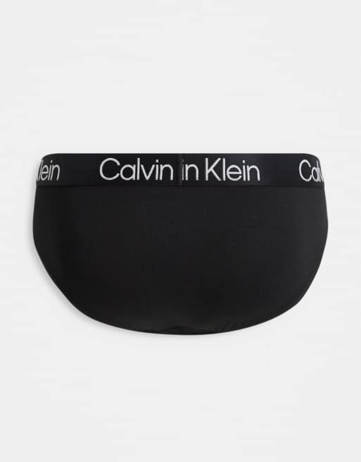 Calvin Klein - Confezione da tre slip a vita bassa neri, 2 di 4