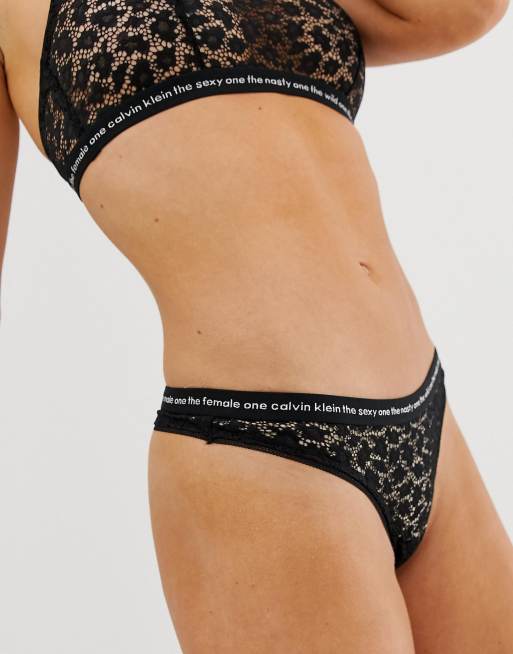 Lace Thong Calvin Klein®