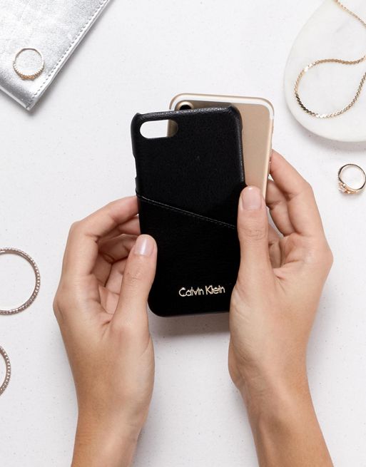 Calvin Klein - Coque pour Iphone 6/6s/7/8 avec porte-cartes