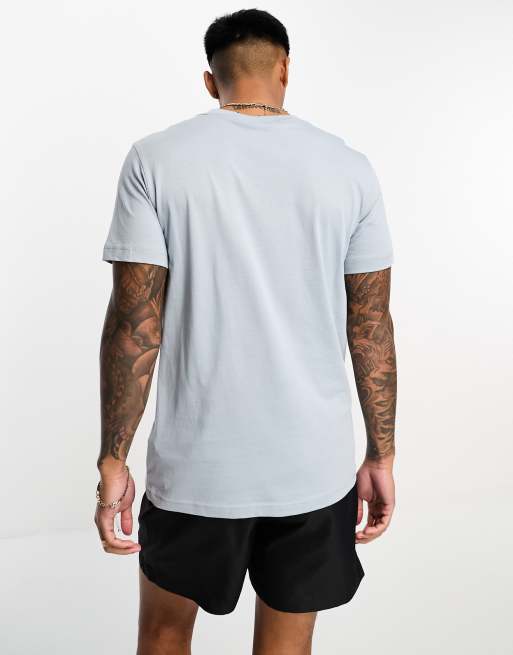 Calvin Klein core lifestyle logo crew neck t shirt in sphere gray