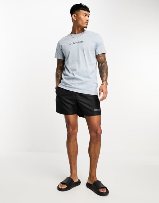 Klein gray logo sphere crew | lifestyle Calvin in core neck t ASOS shirt