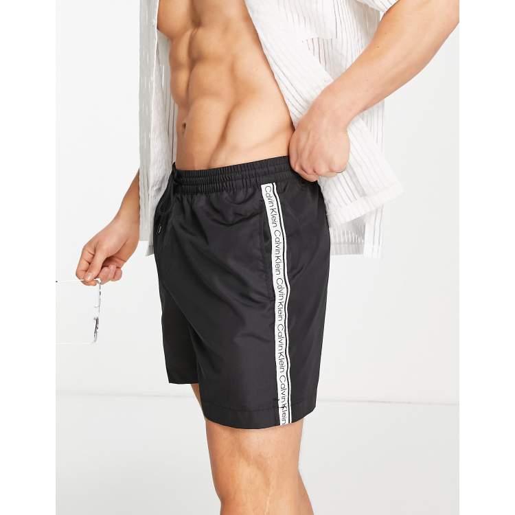 Black calvin klein shorts online