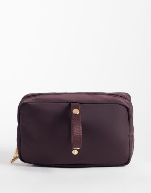 Calvin Klein cosmetic pouch in `burgundy, 4 of 4