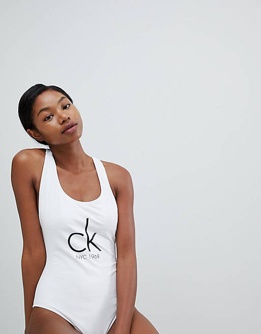 Calvin Klein - Costume da bagno modello brasiliana con logo