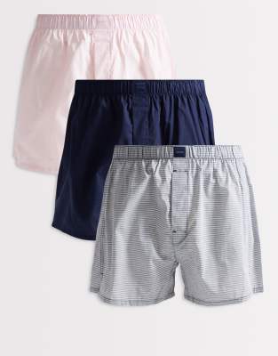 Calvin Klein Cotton 3 Pack Boxers In Gray