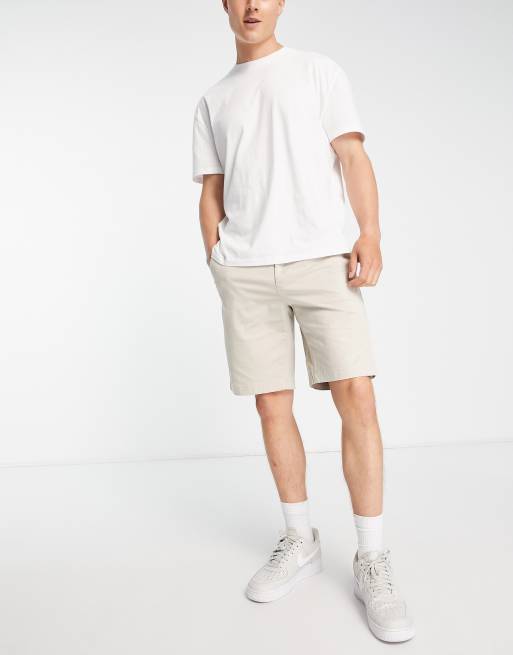 Mens slim fit cotton on sale shorts