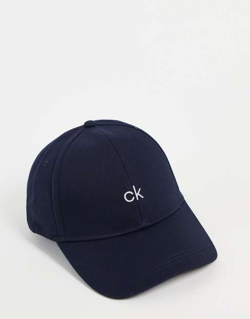 in center Calvin NAVY navy - baseball | ASOS cotton cap Klein logo