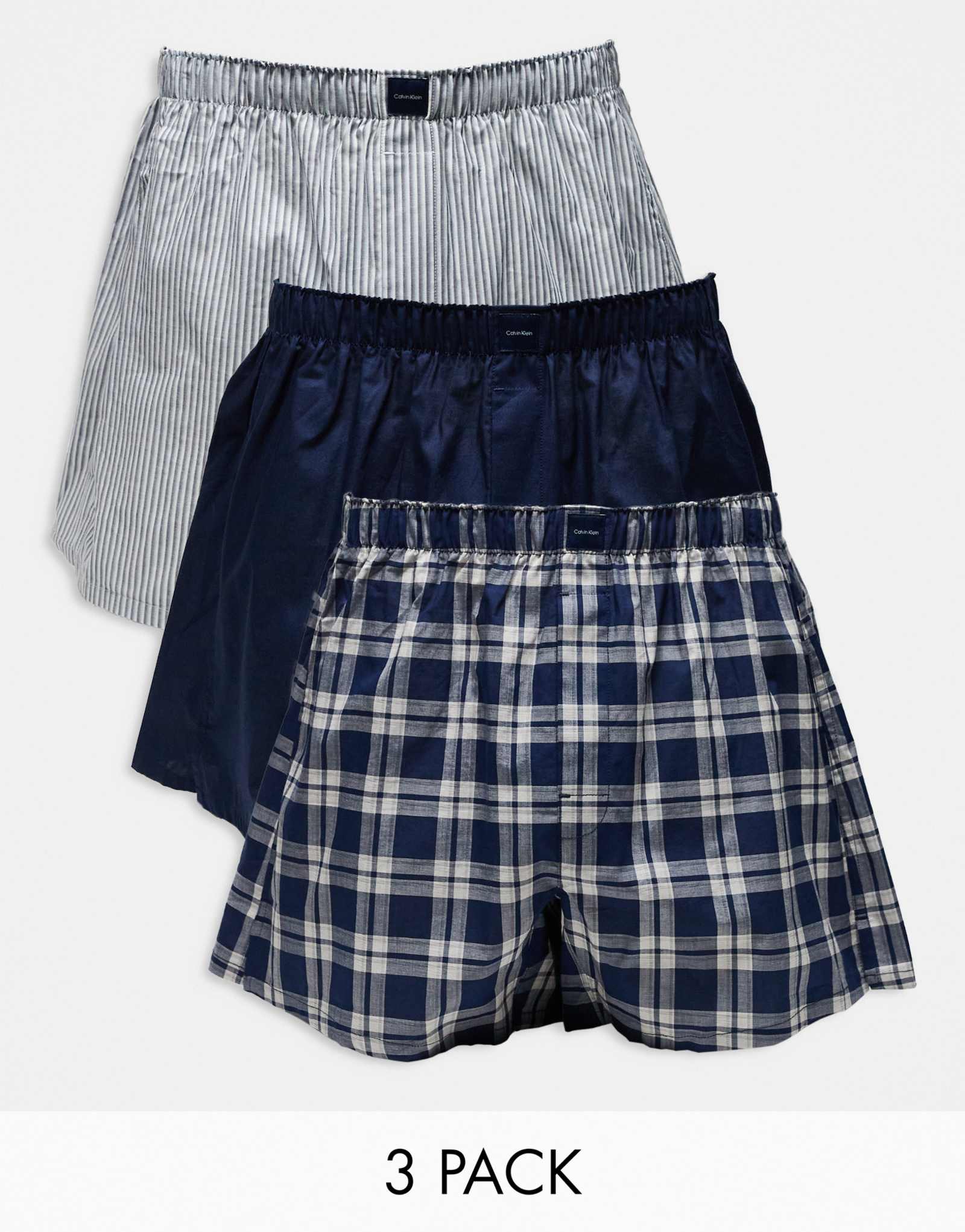 Кельвин Кляйн хлопок классика 3 упаковки боксера короткие мульти