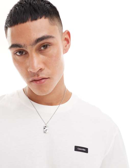 Calvin Klein cotton comfort fit T-shirt in bright white
