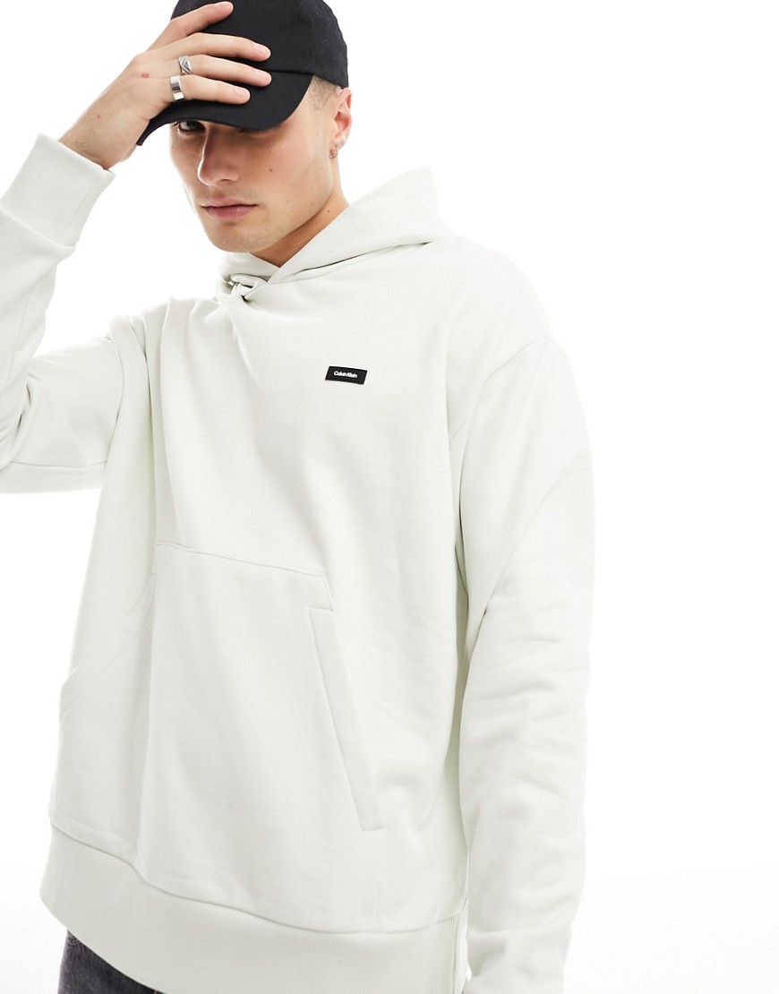 Calvin Klein cotton comfort hoodie in white