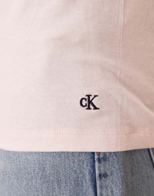 Calvin Klein Cotton - Confezione da 3 T-shirt rosa/blu navy/bianco, 4 di 5