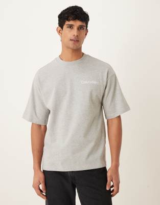 Calvin Klein Cotton Loungewear T-shirt In Gray