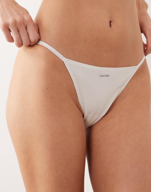 Calvin Klein - Cotton Modal Signature - Slip bikini bianchi con logo e fascette laterali