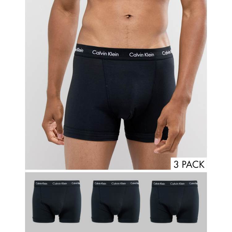 Buy Calvin Klein Black Logo Boxer Briefs in Stretch Cotton, Set of 3 for  Men in UAE