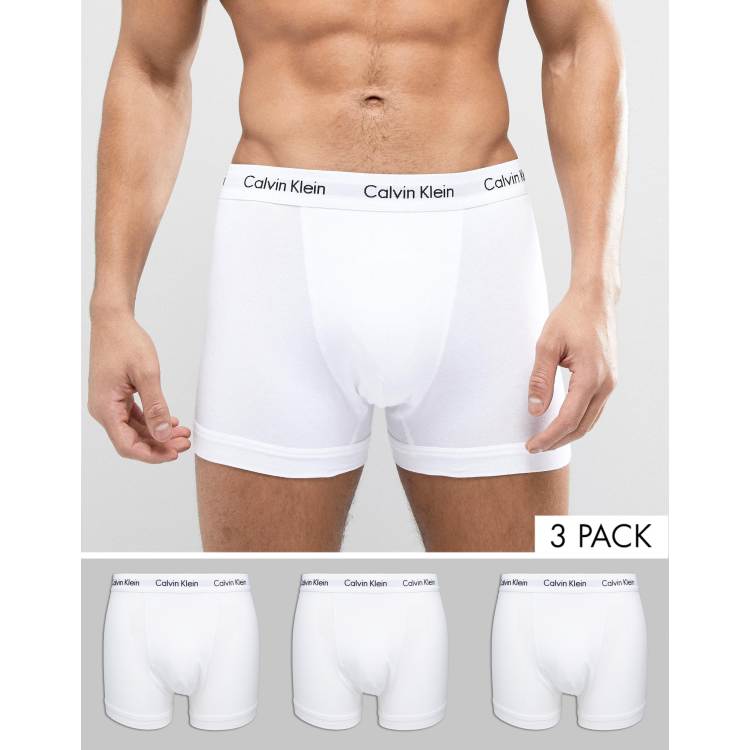 Calvin Klein Men`s Stretch Cotton Boxer Briefs 3 Pack (Bardo