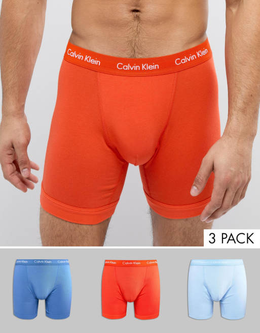 Men's Calvin Klein 3-pack Cotton Stretch Boxer Briefs Multi color