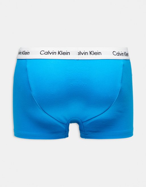 Calvin Klein - Cotton Stretch - Confezione da 3 boxer aderenti a vita bassa multicolore, 3 di 4
