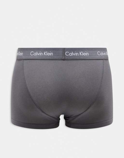 Calvin Klein - Cotton Stretch - Confezione da 3 boxer aderenti a vita bassa multicolore, 2 di 4